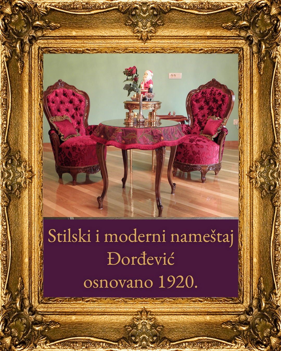 Stilski nameštaj u bordo tonovima